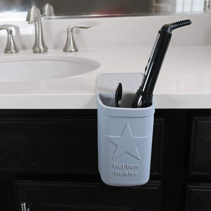 Hot Iron Holster - Adhesive-Free Silicone Storage Pocket for Travel | Heat Resistant to 500°F | Perfect for Curling Irons & Hair Straighteners
