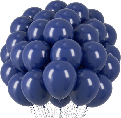 Voircoloria Navy Blue Balloons - 66 Pack of 12-Inch Dark Blue Latex Party Balloons for Celebrations