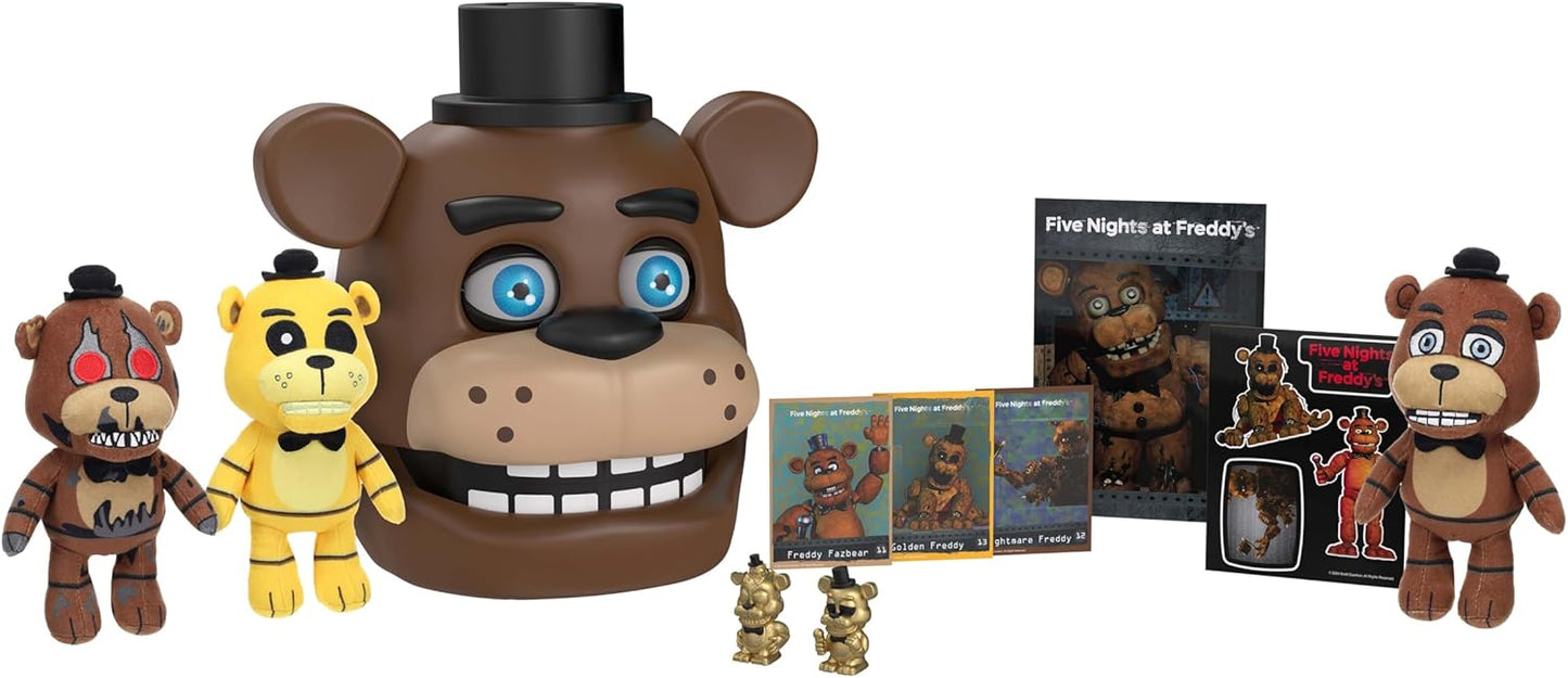 PhatMojo Five Nights at Freddy's Freddy Fazbear Animatronic Bundle - 11 Items with Blinking Eyes, Lights & Sounds