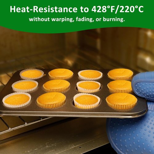 Caperci Mini Cupcake Liners - 400 Pcs White Paper Muffin Liners, Non-Stick & Grease-Proof