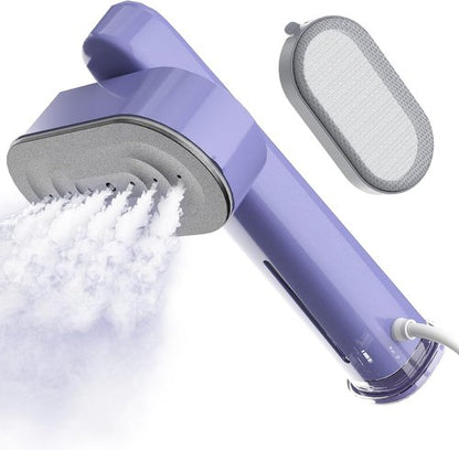 Heapsion Portable Handheld Garment Steamer - 1200W 2-in-1 Iron with Fast 30s Heat-Up & Self-Cleaning