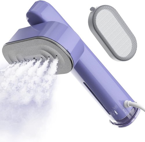 Heapsion Portable Handheld Garment Steamer - 1200W 2-in-1 Iron with Fast 30s Heat-Up & Self-Cleaning