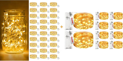 Btfarm Fairy Lights - 30 Pack Battery Operated Twinkle Lights with Timer | 10FT Length, 30 LEDs