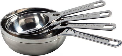 Le Creuset Stainless Steel Measuring Cups - Durable Set of 4 for Precise Cooking Measurements