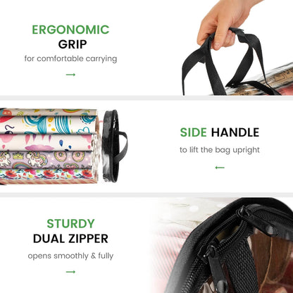 ZOBER Gift Wrap Storage Organizer - 40-Inch Waterproof PVC Holder for 25 Rolls - Black