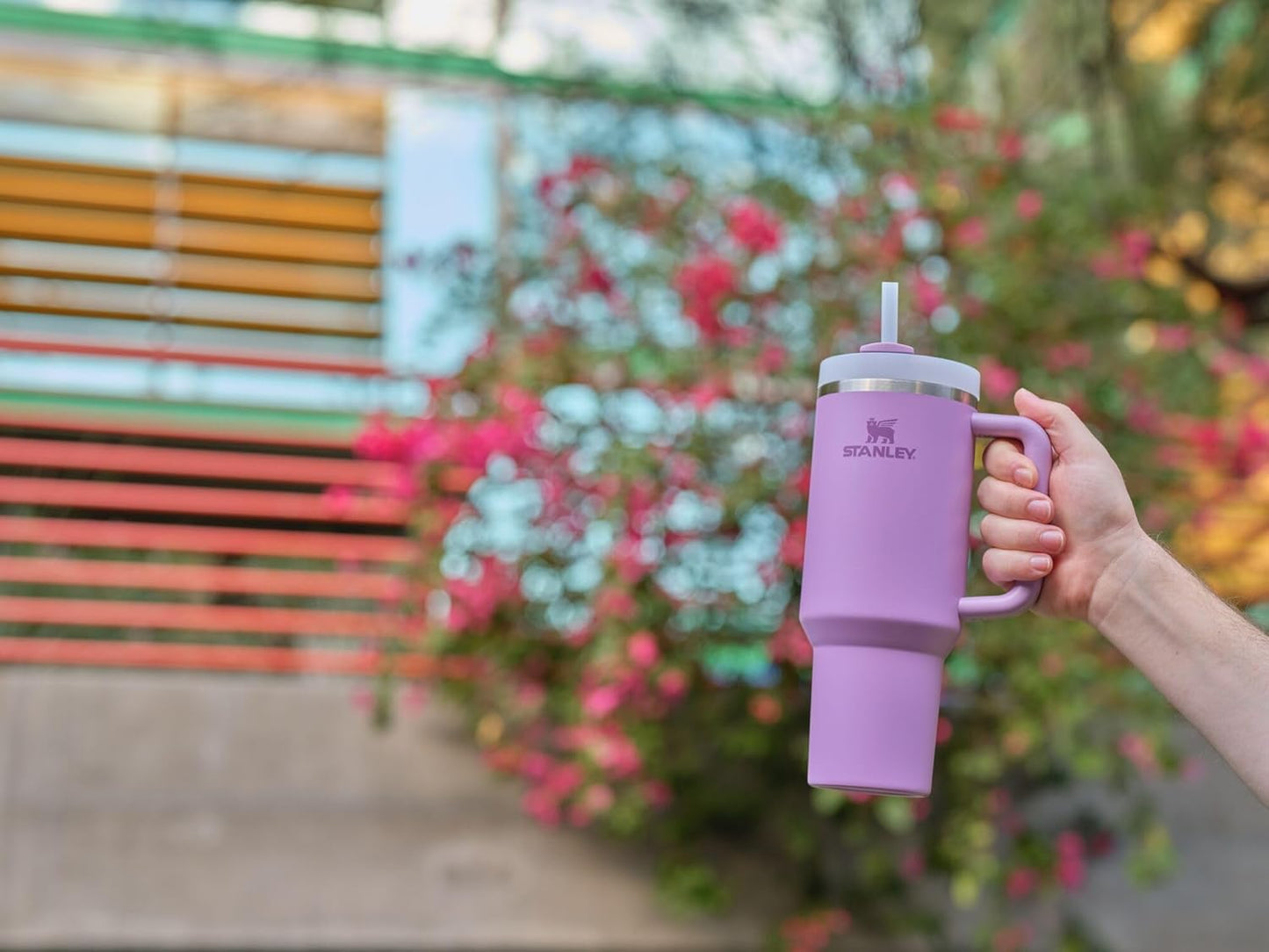 STANLEY Quencher H2.0 Tumbler - 40 oz Insulated Stainless Steel Cup with Handle & Straw | BPA-Free | Lilac