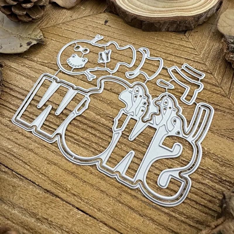 Let It Snow Snowman Metal Die Cuts for Card Making Christmas Scrapbooking
