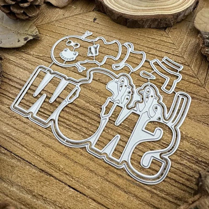 Let It Snow Snowman Metal Die Cuts for Card Making Christmas Scrapbooking