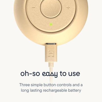 Hatch Go | Portable Sound Machine for Babies and Kids | Sleep Soother | 10 Soothing Sounds | White Noise | Shush | Travel | Registry Gift | Baby Shower | Clips on Stroller | Honey