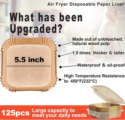 Cosori Air Fryer Liners - Disposable Mini Liners for 2-3QT Air Fryers | Perfect Fit for Cosori, Instant Vortex, Chefman, DASH