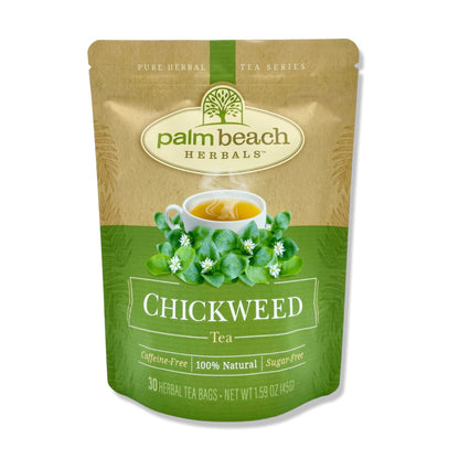 Chickweed Tea - Pure Herbal Tea Series by Palm Beach Herbals (30ct) [Packaging May Vary]