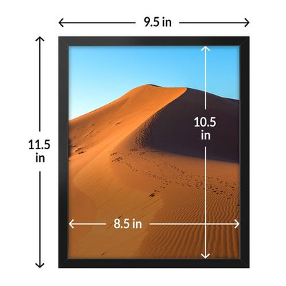 LaVie Home 9x11 Picture Frame for Wall Display, 9x11 Black Picture Frame with HD Plexiglas, 9 x 11 Frame 1 Pack, Display Frame for Vertical or Horizontal, Classic Collection