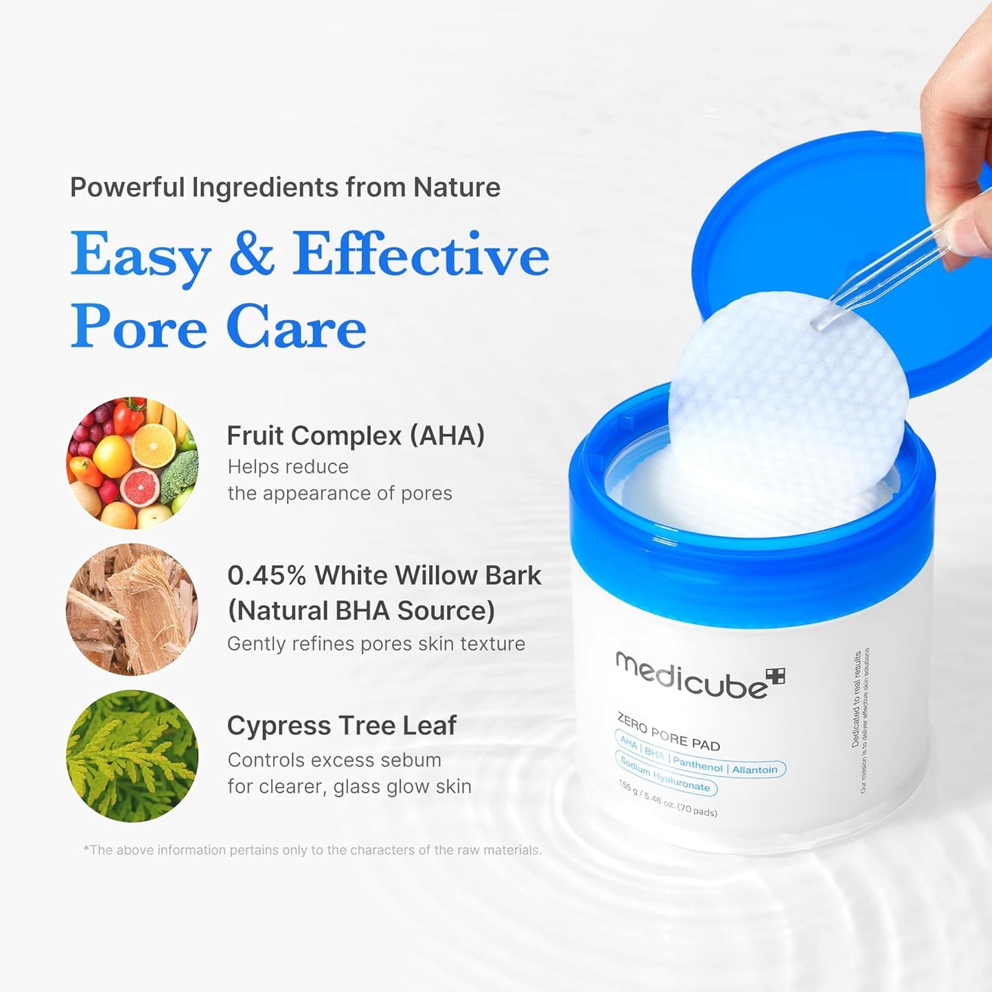 Medicube Toner Pads Zero Pore Pad 2.0 - Dual-Textured Exfoliating Facial Pads with AHA & BHA | 70 Pads