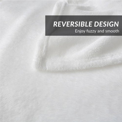 Bedsure GentleSoft Fleece Blanket Twin Size White - 300GSM Lightweight Plush Fuzzy Cozy Soft Warm Blanket for Bed, Sofa, Couch, Travel, Camping, 60x80 inches