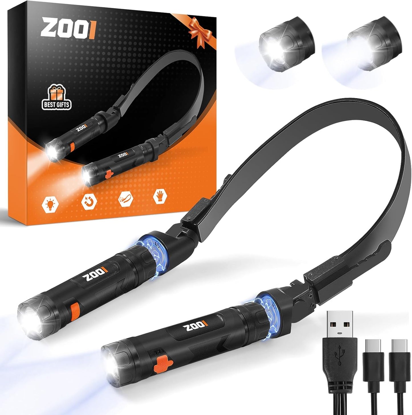 ZOOI Neck Light - Versatile Flashlight Lamp for Dads | Perfect Father's Day Gift for Men