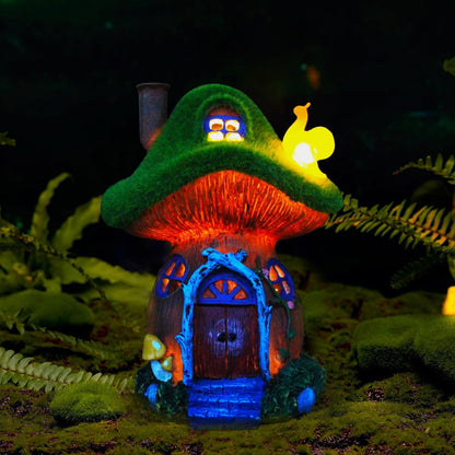 Mushroom Garden Statues - Solar Powered Fairy House Figurine for Outdoor Decor | Perfect Gift for Women, Moms, and Grandmas