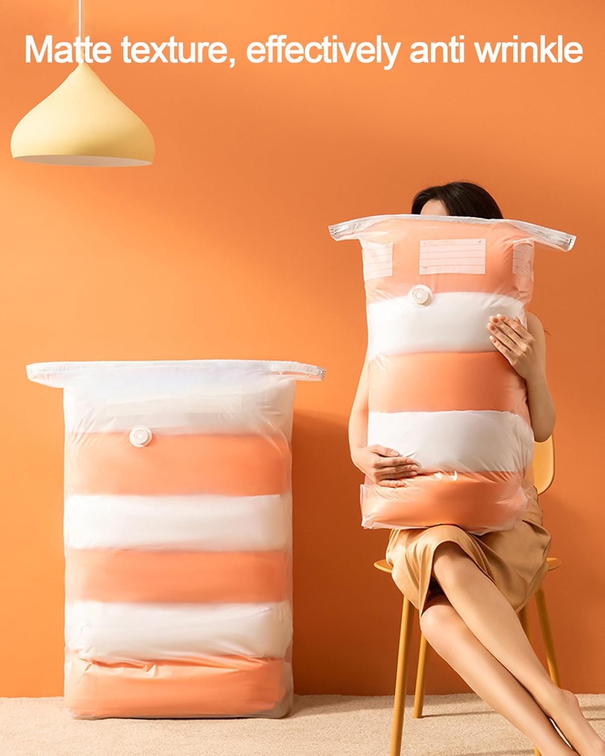 YQBOOM Vacuum Storage Bags - Extra Large Space Saver Set for Bedding, Clothes & Blankets | 5 Pack