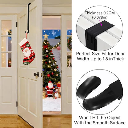 Black Adjustable Front Door Wreath Hanger, 15"–25"