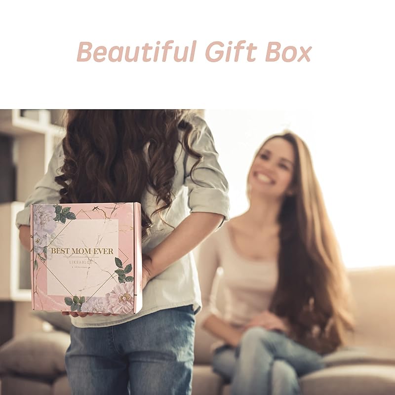 Mom Gift Basket Set – 11 Piece Spa & Cozy Gift Box for Mother's Day, Birthday & Holidays