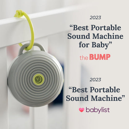 Yogasleep Hushh Portable White Noise Machine - 3 Soothing Sounds, Volume Control, Compact Design for Sleep & Meditation