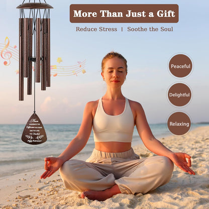 Soopau Wind Chimes - Thoughtful Retirement Gift for Women & Men | 32" Size for Colleagues & Friends