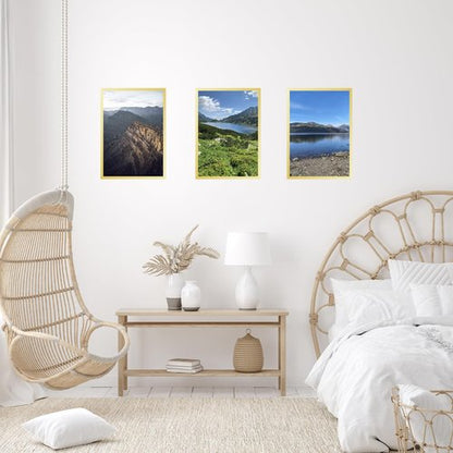 JCJMY 17x24 Picture Frame Gold for Poster Photo Picture, Horizontal and Vertical Formats for Wall Hanging, 17 x 24 Wall Gallery Poster Photo Frame for 17 by 24 Photos Posters, Gold
