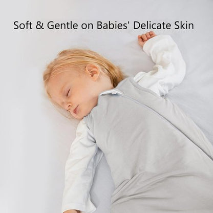 BubblePanda Bamboo Sleep Sack | Soft 1.0 Tog Toddler Sleeping Bag for 12-18 Months | 2-Way Zipper