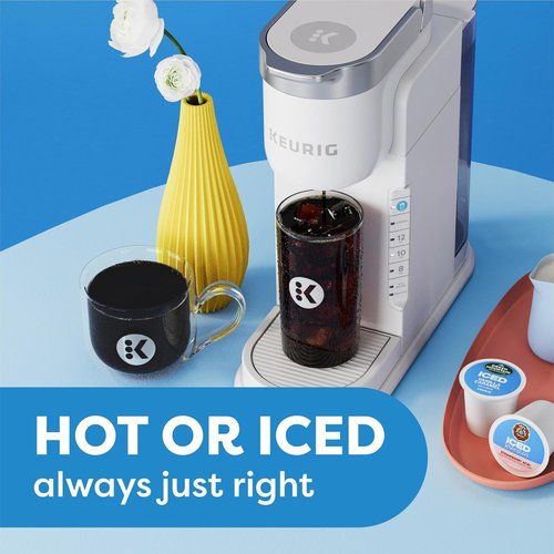 Keurig K-Iced Coffee Maker - Single Serve Iced Coffee Machine with Hot & Cold Brewing | Gray