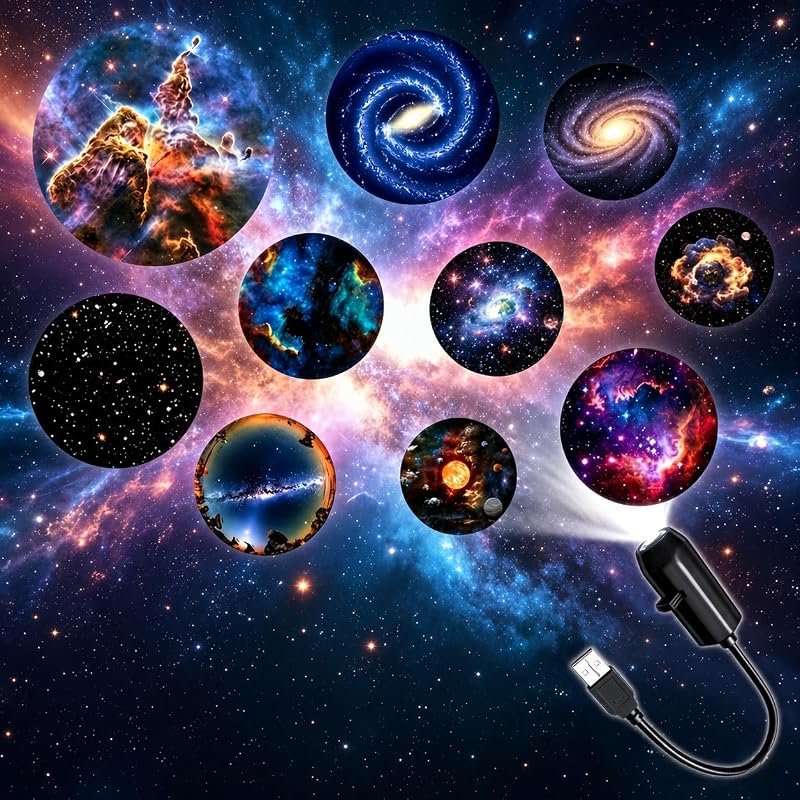 Galaxy Projector for Bedroom - 10 in 1 Star & Planetarium Projector