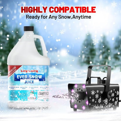 Hakuta Snow Machine Fluid - Long-Lasting Snow Juice for Stunning Winter Effects | 1 Gallon
