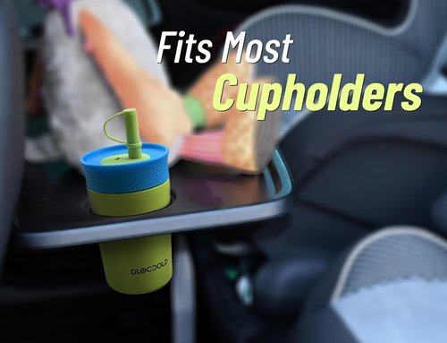 DLOCCOLD 12 oz Insulated Stainless Steel Tumbler - Reusable Sippy Cup with Leak-Proof Straw Lid | Easy to Clean, Travel-Friendly