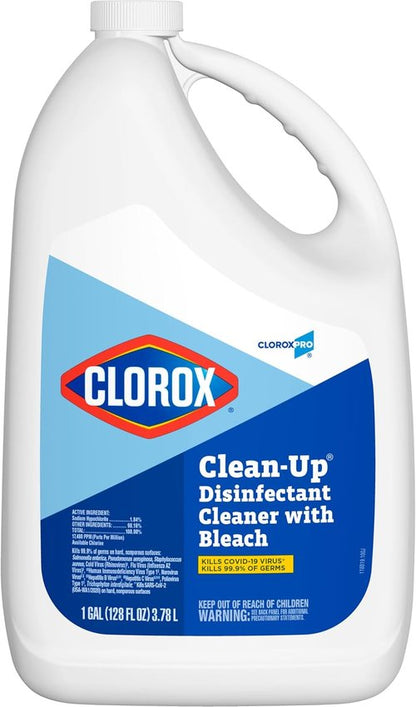CloroxPro Disinfectant Cleaner with Bleach Refill - 128 Ounces for Powerful Cleaning