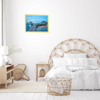 JCJMY Gold Puzzle Frame - 15x21.25 Wall Hanging Picture Frame with Shatter Resistant Plexiglass