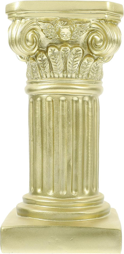 Uonlytech Nordic Marble Roman Column Candlestick - 7.67" Marble Pillar Candleholder for Cozy Home Decor