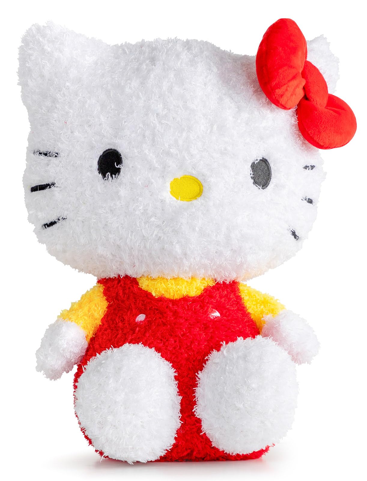 Weighted Hello Kitty Red Dress Fuzzy Plush Pillow Buddy - 2.5 lbs Super Soft Stuffed Pillow, 13 inches