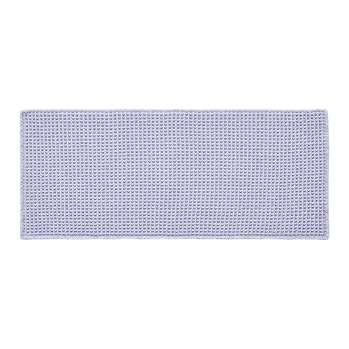 TYUU Waffle Runner Rug Bathroom, Boho Bathroom Rugs Non Slip Washable Long Super Absorbent Quick Dry Cute Bath Mat Farmhouse Bath Mat, 72''x24'' Lavender Cream