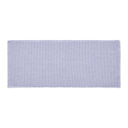 TYUU Waffle Runner Rug Bathroom, Boho Bathroom Rugs Non Slip Washable Long Super Absorbent Quick Dry Cute Bath Mat Farmhouse Bath Mat, 72''x24'' Lavender Cream
