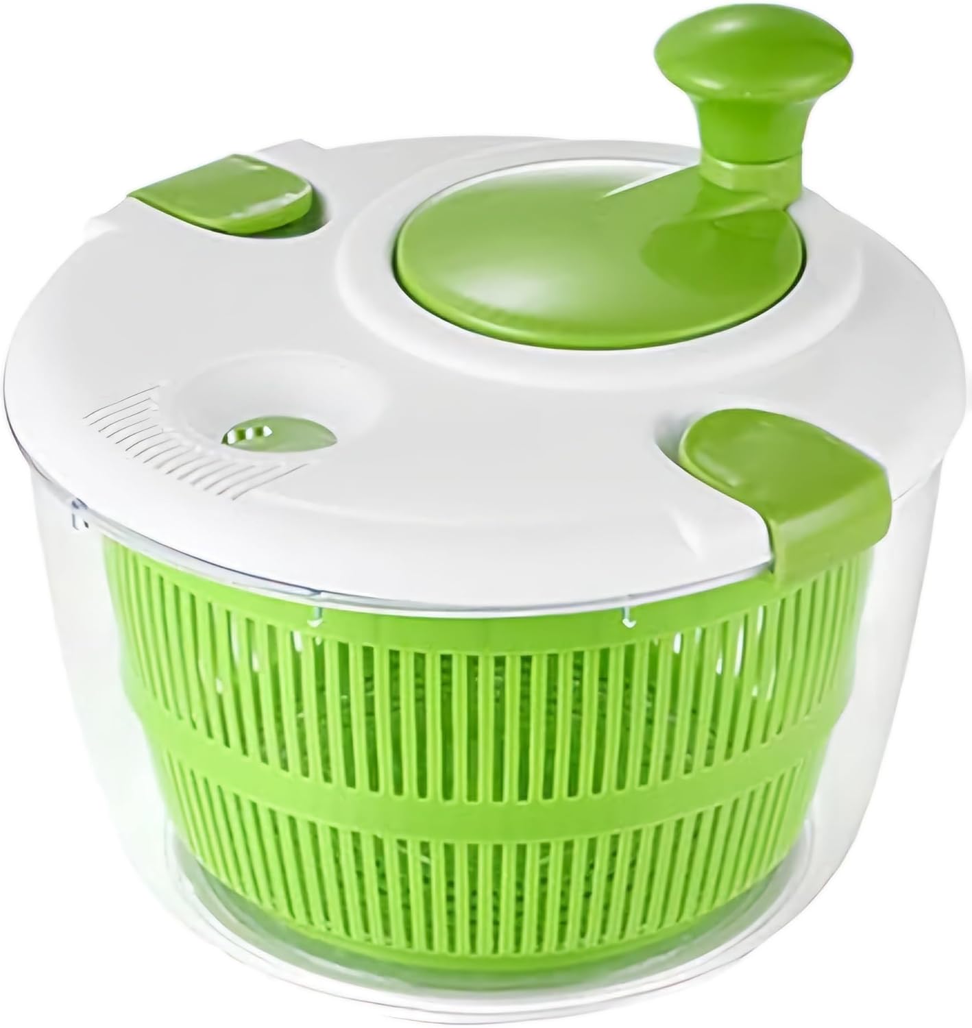 Skiennix Large 5 Qt Salad Spinner - Quick & Easy Lettuce Washer with Colander & Drain Bowl, BPA Free