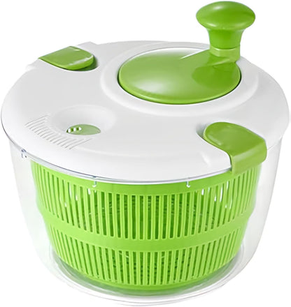 Skiennix Large 5 Qt Salad Spinner - Quick & Easy Lettuce Washer with Colander & Drain Bowl, BPA Free
