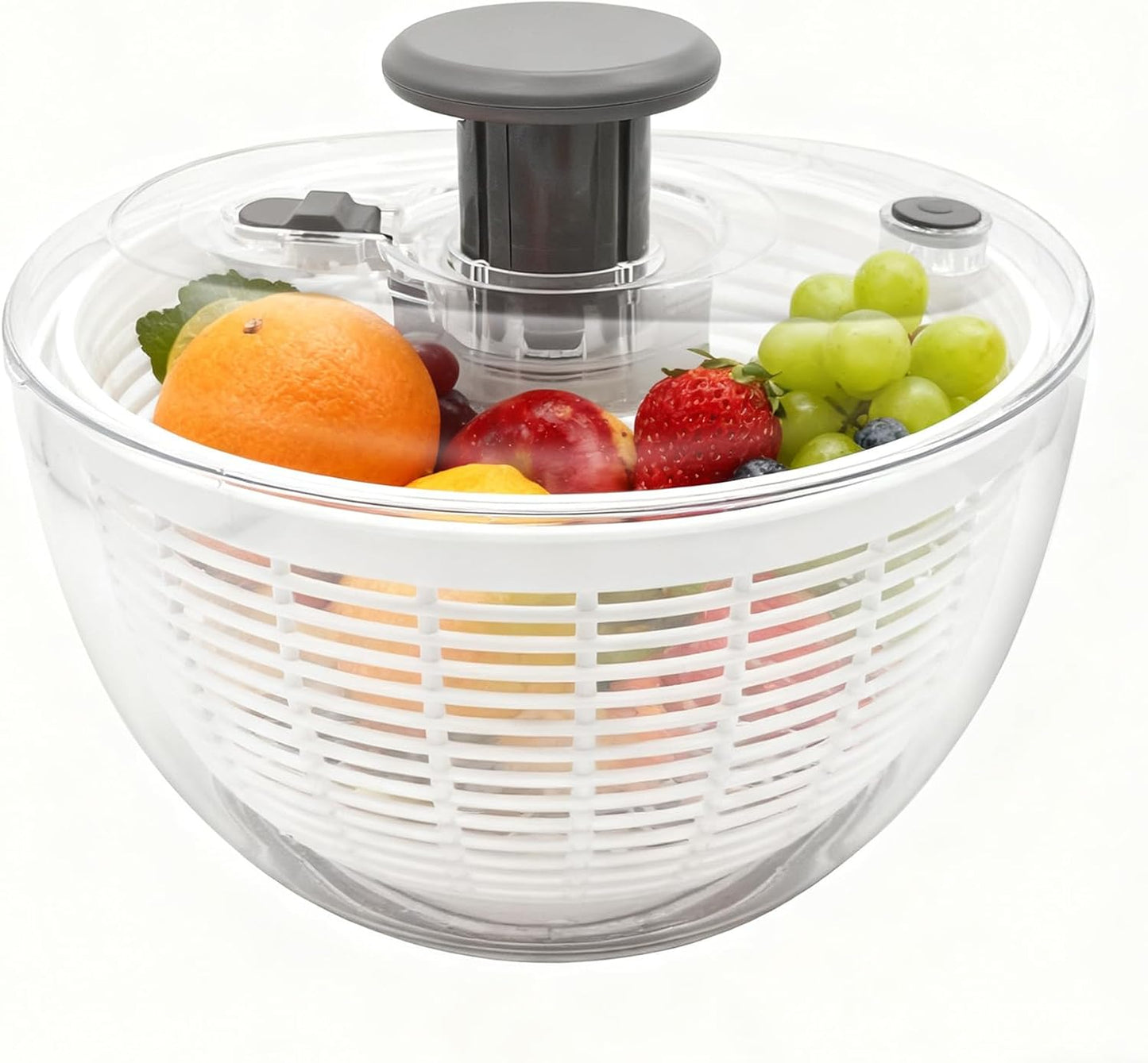 Salad Spinner - Skiennix Lettuce Spinner with Push-Button Lid & Non-Slip Base | 3.8QT Vegetable Washer