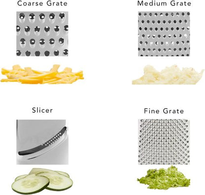 KitchenAid 4-Sided Stainless Steel Box Grater - Detachable Storage Container Included