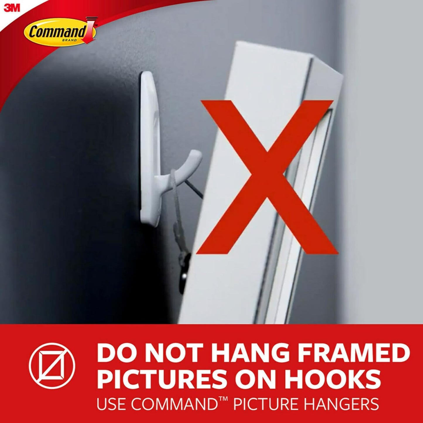 Command Small Metallic Hooks - Damage-Free Brass Wall Hooks with Adhesive Strips | 4 Hooks, 5 Strips, Holds Up to 0.5 lb