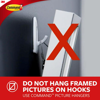 Command Small Metallic Hooks - Damage-Free Brass Wall Hooks with Adhesive Strips | 4 Hooks, 5 Strips, Holds Up to 0.5 lb