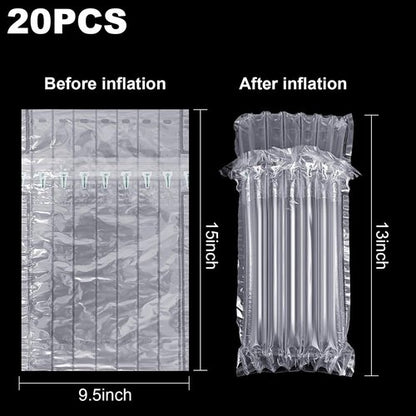 20 Packs Wine Bottle Travel Protector Bags, Wine Travel Bags for Wine Bottles Airplane with Reusable Pump, Safety Choice for Wine Packaging for Air Travel
