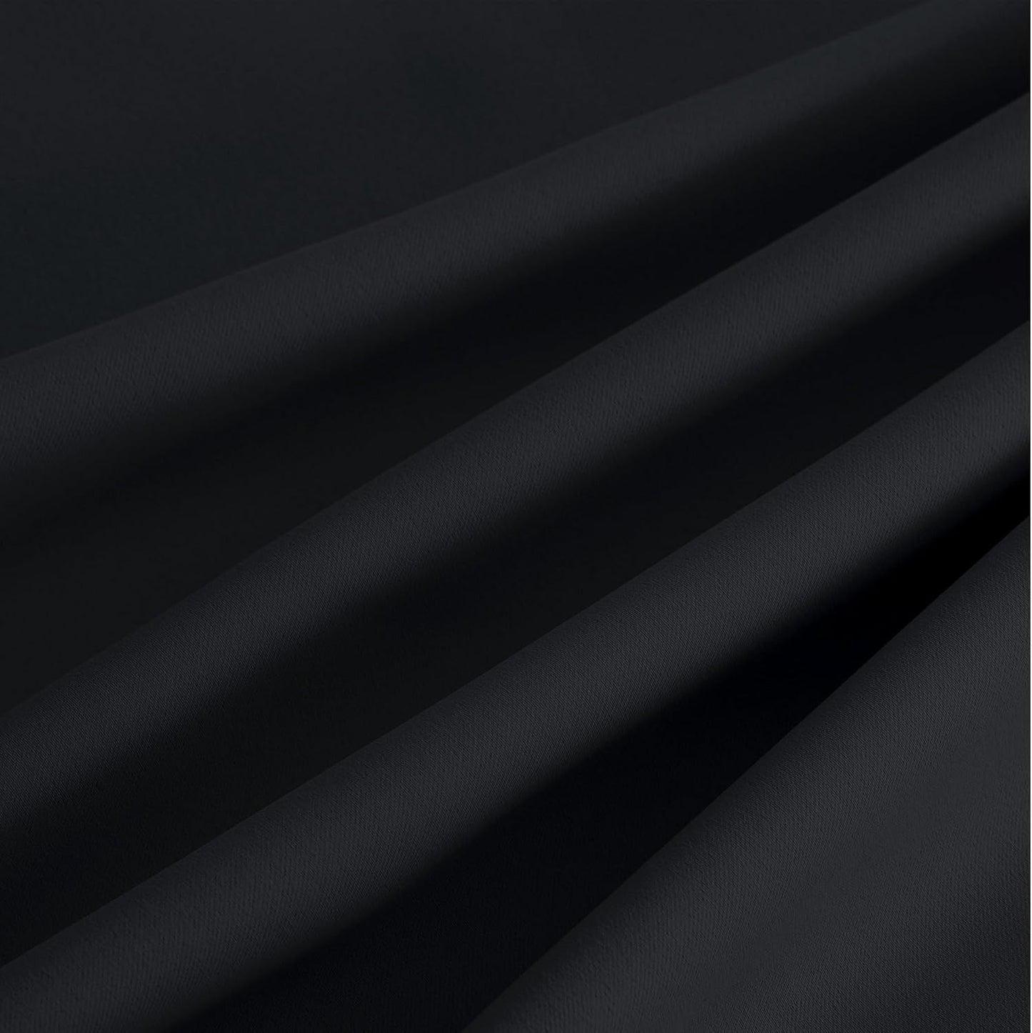 NICETOWN Blackout Curtains - Grommet Drapes for Total Darkness - 95 Inches Long, Black