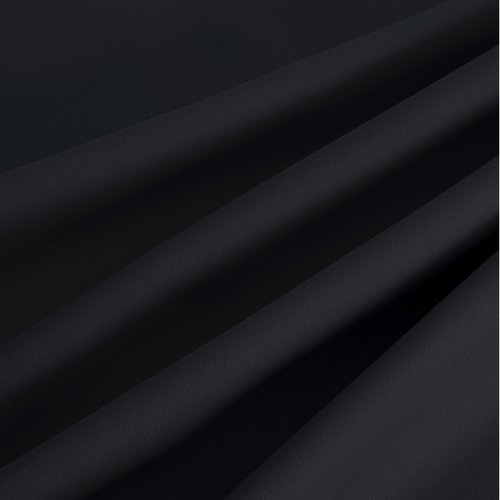 NICETOWN Room Darkening Draperies Curtains Panels, 2 Panels Black W52 x L90