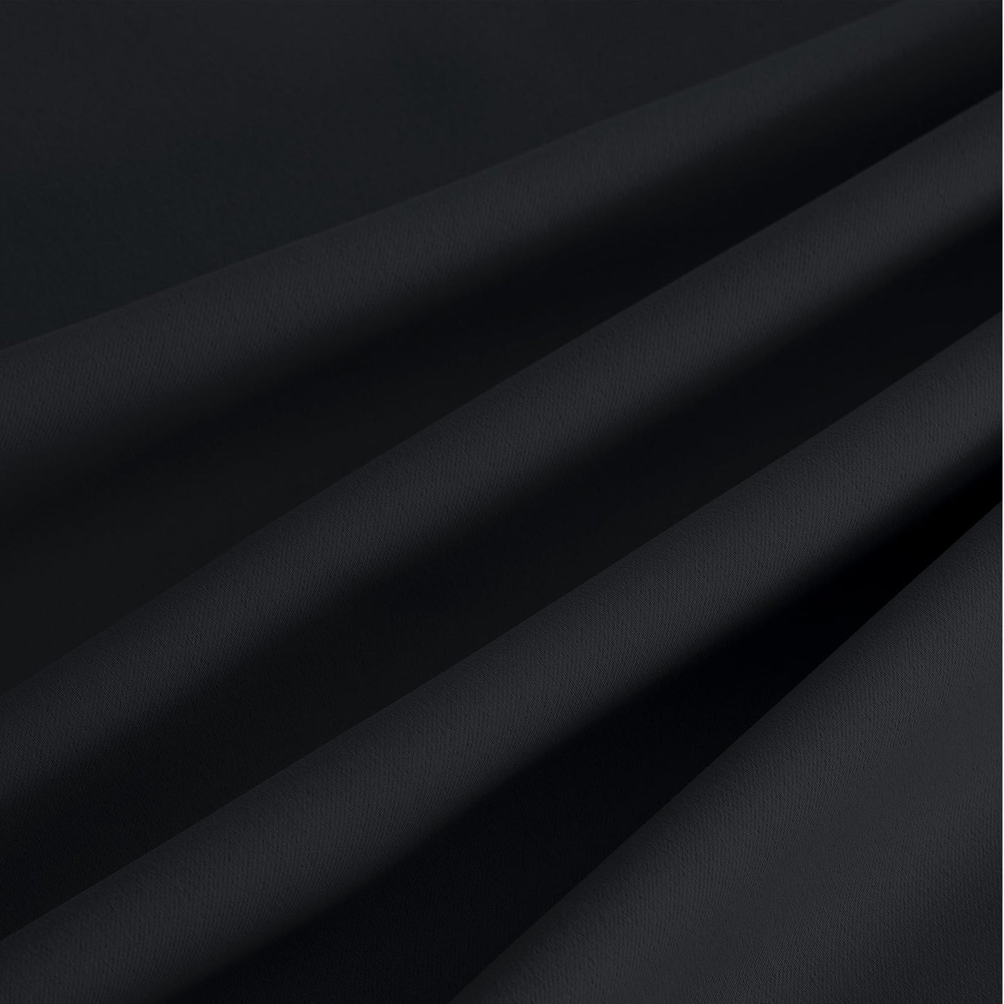 NICETOWN Room Darkening Draperies Curtains Panels, 2 Panels Black W52 x L102