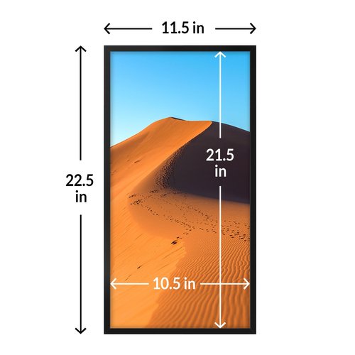 LaVie Home 11x22 Picture Frame for Wall Display, 11x22 Black Picture Frame with HD Plexiglas, 11 x 22 Poster Frame 1 Pack, Display Frame for Vertical or Horizontal, Classic Collection