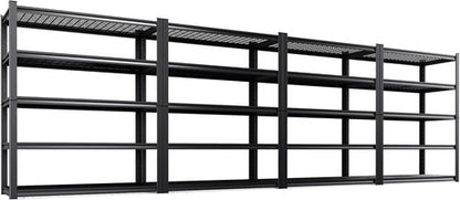 **Regine Switzerland Heavy Duty Garage Shelving - 3000 lbs Capacity, Adjustable 5-Tier Metal Unit | 78"x46"x20"**