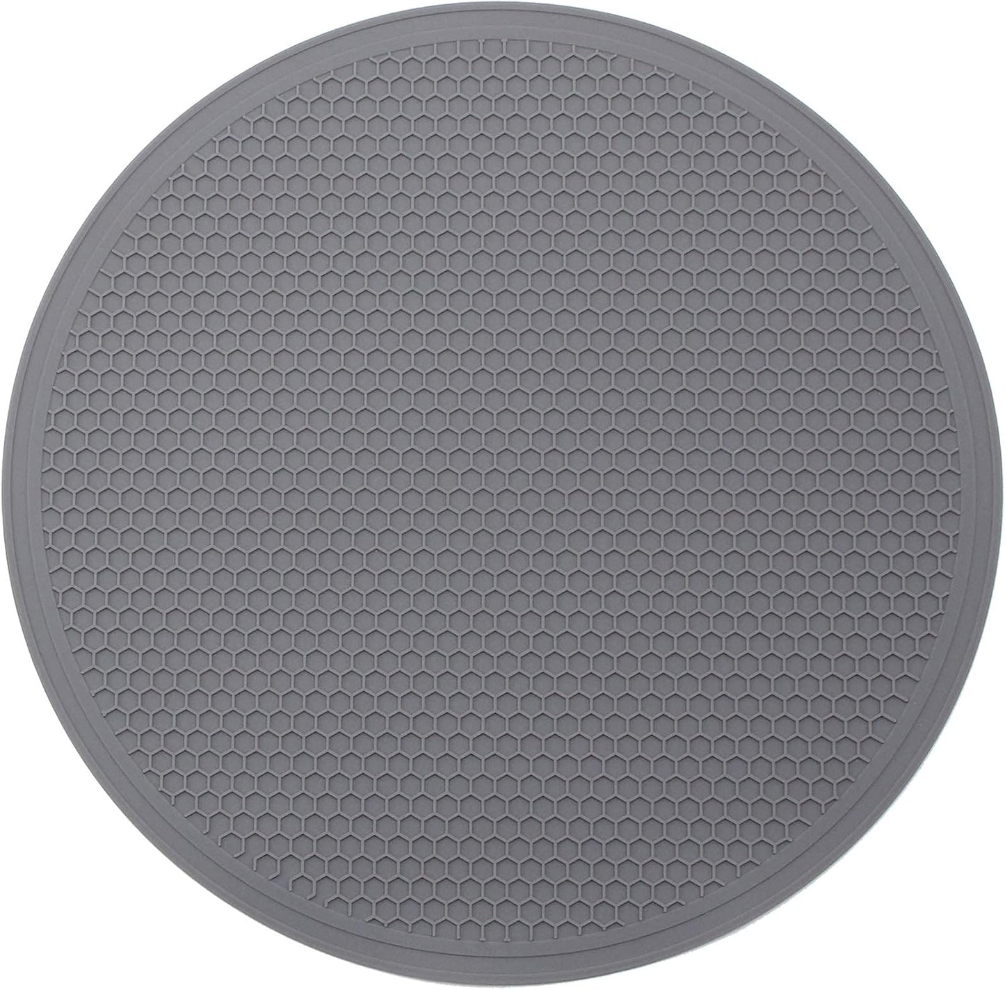 Tongjude Silicone Microwave Mat - Non-Slip Trivet & Hot Pot Holder - 11.7" x 11.7" - Dishwasher Safe